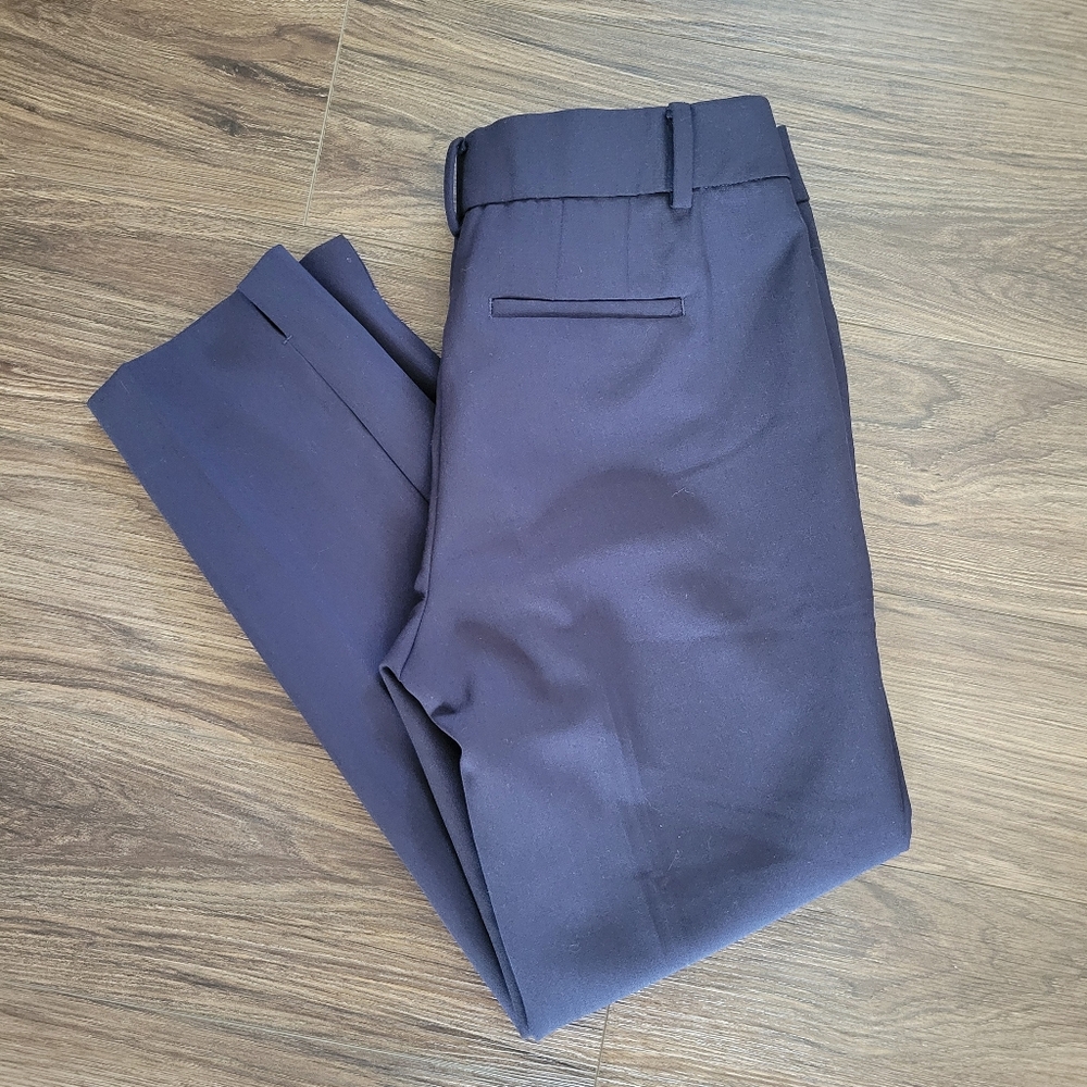 Talbots Hampshire Ankle Pants Navy Size 4P Women's Petite Dress Pants Slacks
